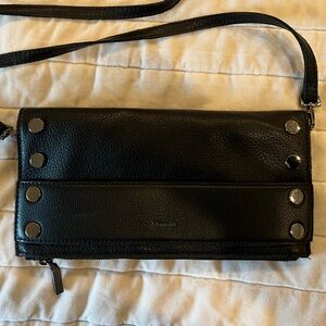Hammit Ryan clutch in black/gunmetal